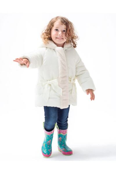 Miny Center Kız Çocuk Mont Ekru