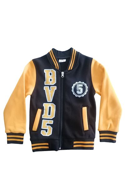 KidToKid 6-9 Years Old Boy's Elastic Waist College Coat 2364 Yellow