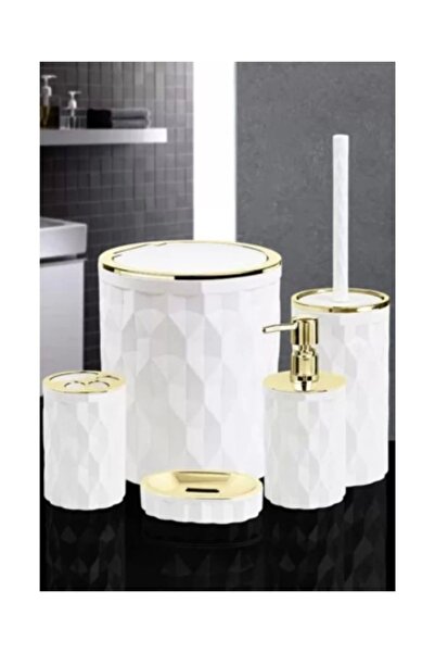 Kosova Dmd30 White Bathroom Set 5 Pieces