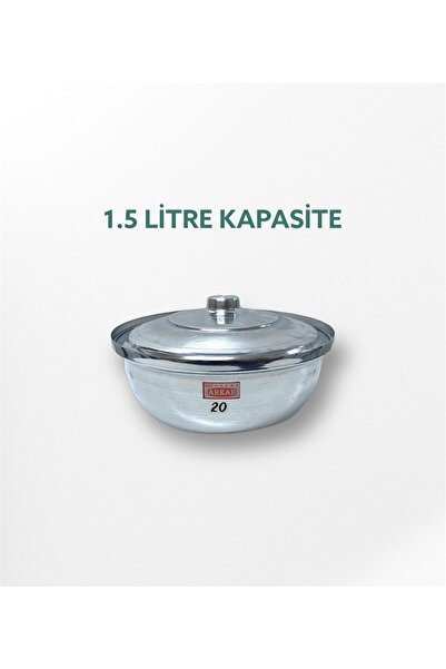 YILDIZ ARKAR Alüminyum Salça Aşure Yahni Kavurma Sos Helvane Tenceresi 1,50 Litre 20 Cm