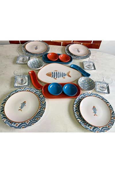 Keramika Koi 27 Piece Breakfast Set for 4 People