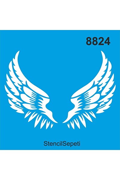 StencilSepeti جناح الملاك - قالب الرسم الاستنسل 30x30 سم
