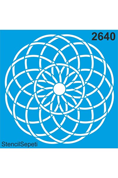 StencilSepeti زهرة توروس - قالب رسم استنسل 40x40 سم