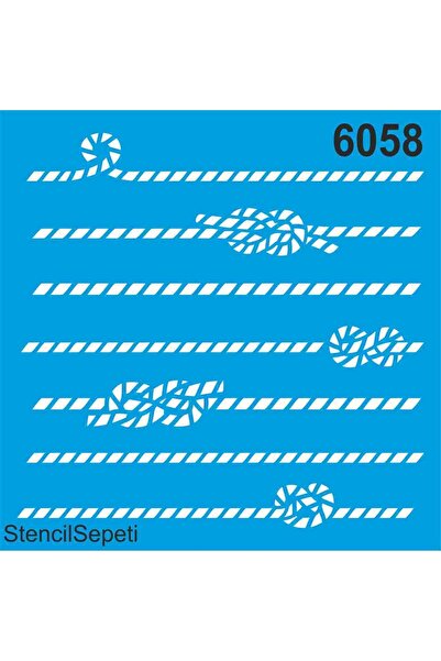 StencilSepeti عقدة البحارة - قالب رسم استنسل 30 × 30 سم