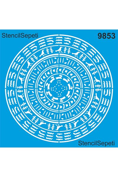 StencilSepeti Mandala Wall Pattern - Stencil Pattern Template - 50x50cm - No Refund!