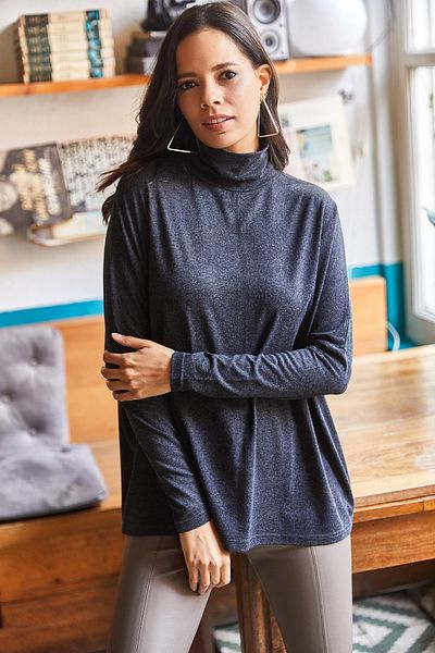 Olalook Tunika - Grau - Regular Fit