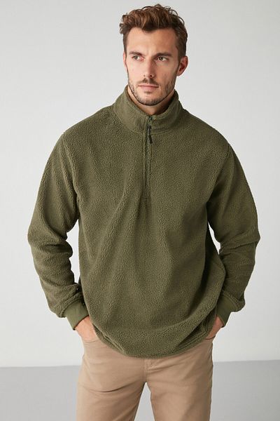 GRIMELANGE Softshell & Fleece - Khaki - Relaxed Fit