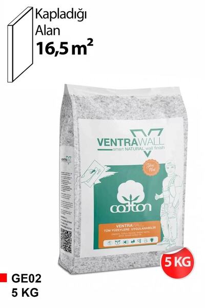 Ventrawall - Gri Desenli Pamuk Duvar Kağıdı - Ge02 - 5 Kg