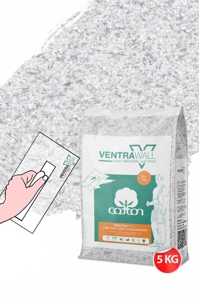 Ventrawall - Gri Desenli Pamuk Duvar Kağıdı - Ge02 - 5 Kg