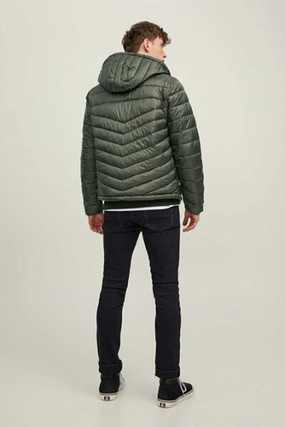 Jack & Jones Men's Inflatable Puffer Hooded Coat - 12211785