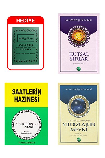 Menekşe Kitap Muhyiddin Ibnül Arabi (ks.) 3 Kitap Seti Ve Hediye Özel Duası