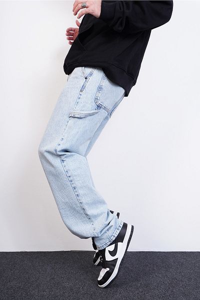 DİFRANSEL Baggy Jean with Back Belt Detail