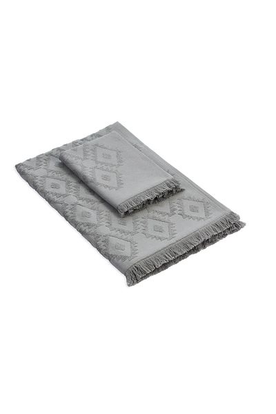 CottonTherapy Saw 2-Piece Premium Σετ Πετσέτες Μπάνιου 100% Βαμβάκι