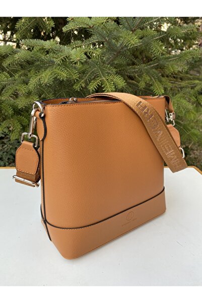 HNB ÇANTA حقيبة كتف نسائية سوداء بحزام متقاطع Mv011