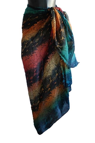 chacklin Fractal 2 Patterned Pareo/sarong (110 X180 Cm)