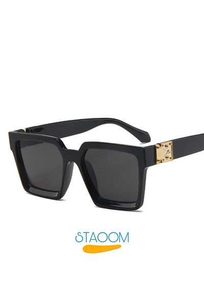 STAOOM Gold Detailed Unisex Stylish Sunglasses