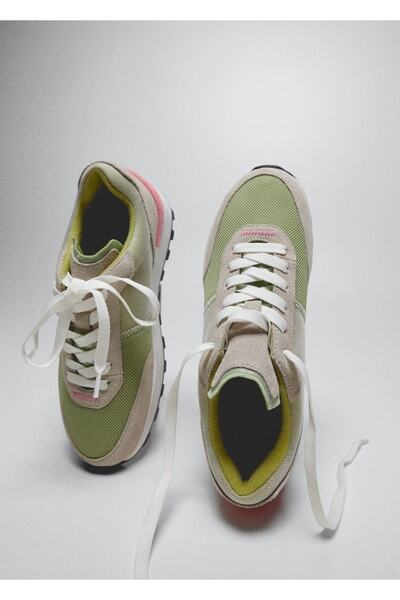MANGO Woman Schnürsneaker aus Leder