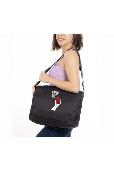 Touz Seria Rock - Geantă unisex cu imprimeu Green Day