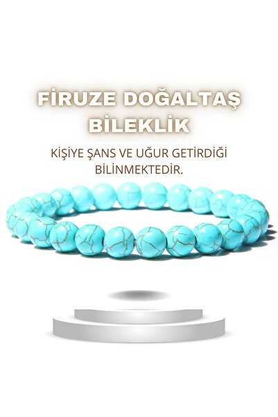 beautifulnaturelstones Firuze Doğal Taş Bileklik ( Şans ) 8 Mm