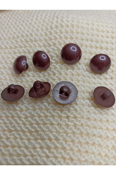 hobim42 Pearl Button Baby Knitting Hobby Button 8 Pieces Medium Size Plum