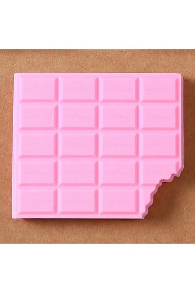 QUEEN AKSESUAR Mis Chocolate Scented Mould Brown Chocolate Silicone Cover Notepad Unlined Chocolate