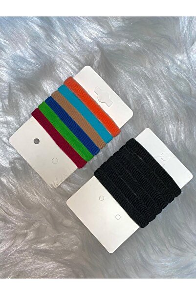 Elvinege Aksesuar Colorful 12 Pieces Towel Rubber Buckle