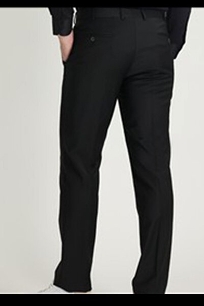 Varetta Ανδρικό παντελόνι από ύφασμα εφαρμοστό Polyviscon σε μαύρο χρώμα