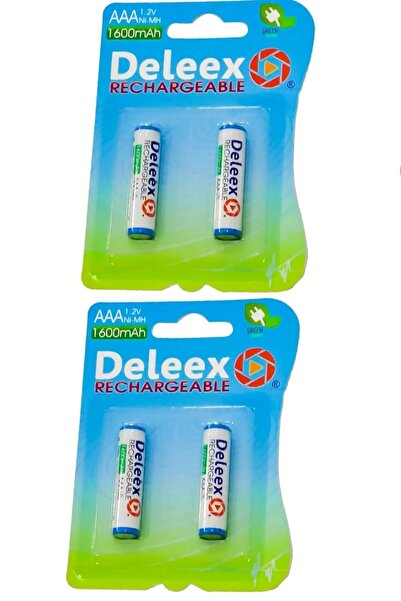 nelerbulurum 4 Adet 1600 Mah Aaa Şarj Edilebilir 1.2 Volt Ince Kalem Pili KUM...