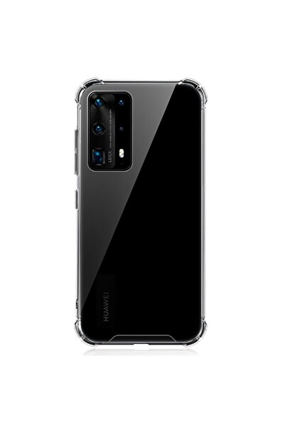 ZM STORE Huawei P40 Pro Kılıf Zore Nitro Anti Shock Şeffaf Silikon Kapak