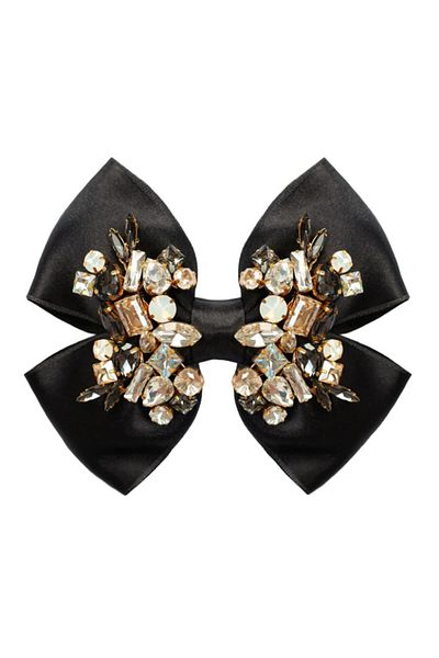 CSR Collection Prelucrare zircon cataramă cu clemă cu arc dublu din satin