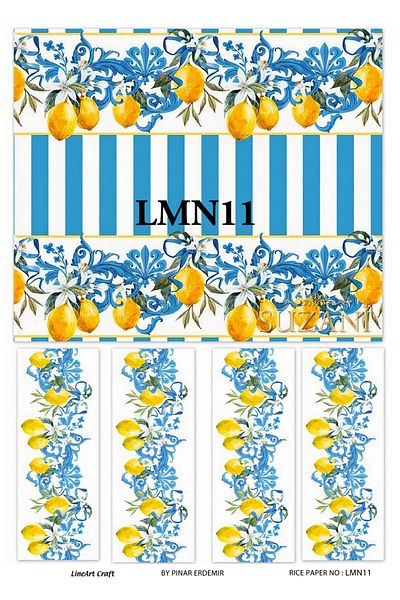 LİNEART Brass Decopage Paper La Lmn11