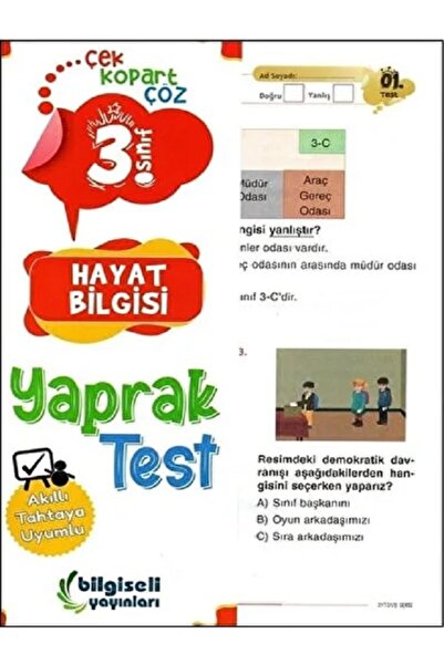 Bilgiseli Yayınları Bilgiseli Yayın 3.sınıf Hayat Bilgisi Yaprak Test