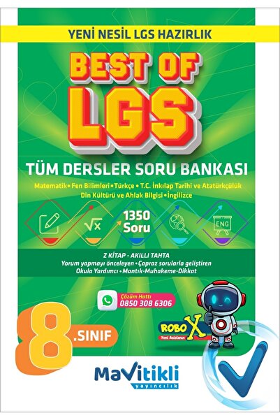 Mavitikli Yayıncılık LGS Tüm Dersler Soru Bankası HEPSİ YENİ NESİL