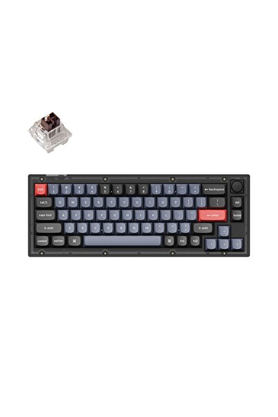 Keychron V2 Qmk- K Pro Brown-rgb-hotswap-mechanical Keyboard Full Assembled Knob -frosted B