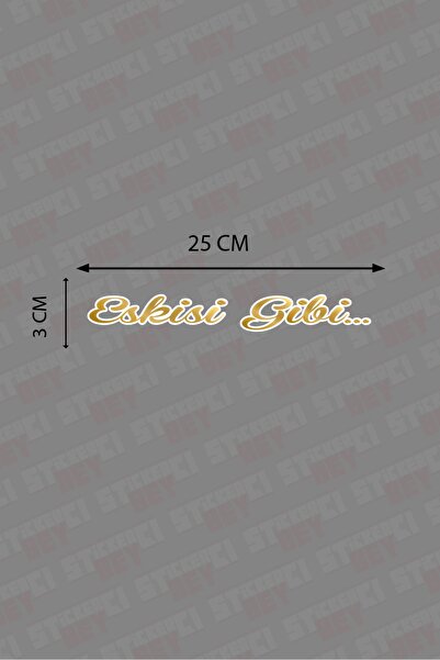 STİCKERCI BEY نفس ملصق الكتابة المخصص القديم مقاس 3 × 25 سم ملصق كتابة نافذة ...