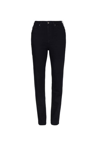 Tommy Hilfiger Yüksek Bel Dar Paça Straight Indigo Kadın Denim Pantolon Ww0ww...