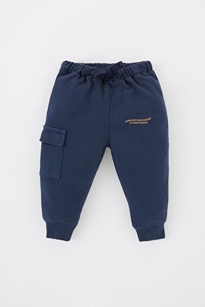 DeFacto Baby Boy Slogan Printed Sweatpants
