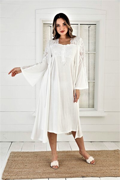 Duchesse 2008 Maternity Nightgown Dressing Gown Set