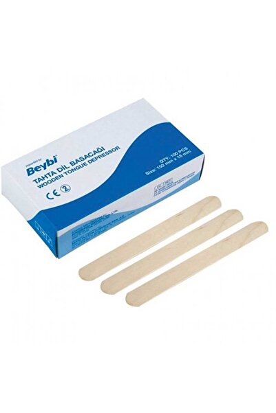Beybi Abeslang Tahta Dil Basacağı (150 Mm * 18 Mm)100 Adet X10 Kutu