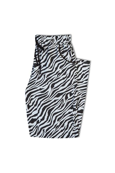 HNX Dámské spodní pyžamo se vzorem bavlny Zebra
