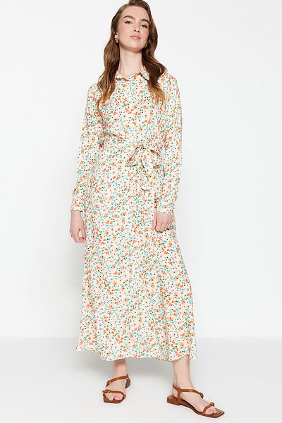 Trendyol Modest Kleid - Ecru - Blusenkleid