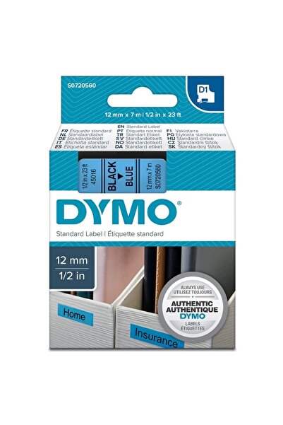 Dymo D1 Yedek Şerit 12 Mmx 7 Metre Mavi-siyah (45016) S0720560