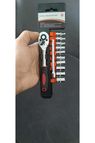 TECHTOOLS 1/4 Socket Set 12 Pieces