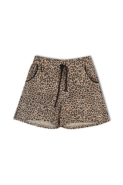 HNX Cotton Patterned Pocket Elastic Women's Shorts