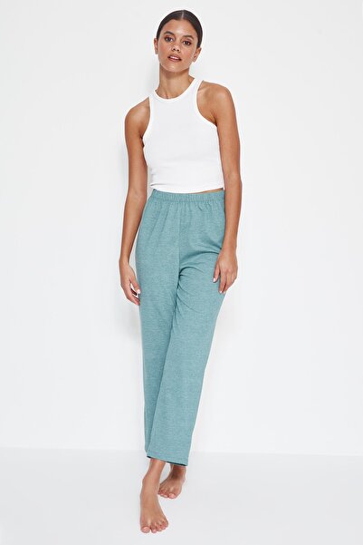 Trendyol Collection Pajama Bottoms - Green - Relaxed