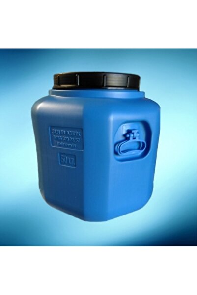 ŞEN PLASTİK 50 Lt Içi Beyaz Köşeli Varil