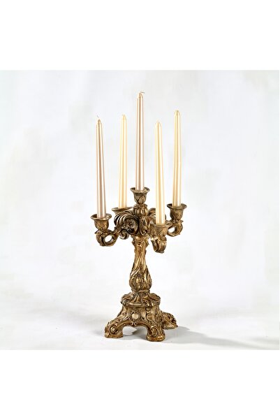 Edvu Konsept Dekoratif 5'li Şamdan Mumluk