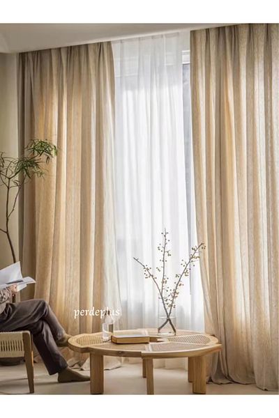 Perdeplus Background Curtain Single Wing Sunshade Natural Vintage Background