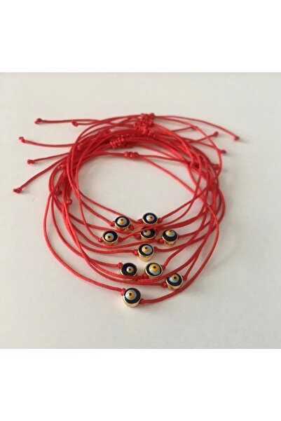 fullcontrol Nazar Boncuklu Kırmızı Ip Bileklik