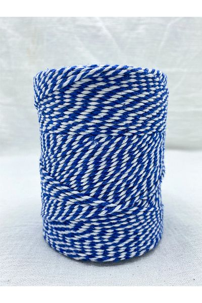 E Elmas Two Color Packing Rope Blue White 2-3mm-200gr-200 m
